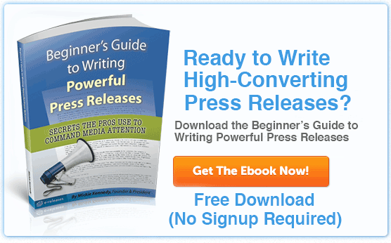 free ebook Beginner's Guide to Writing Powerful Press Releases